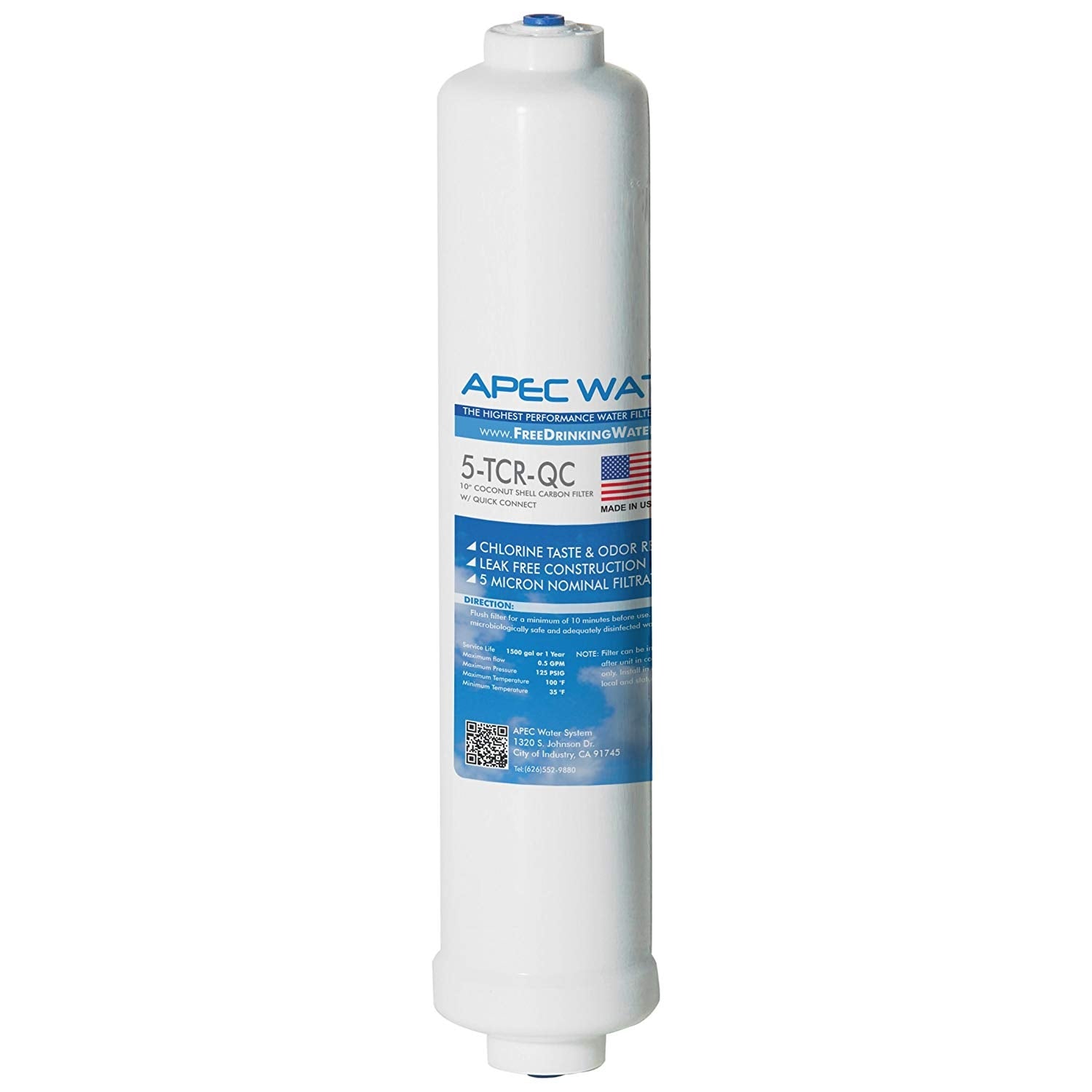 APEC  ULTIMATE Inline Carbon Post-filter 10 Inch