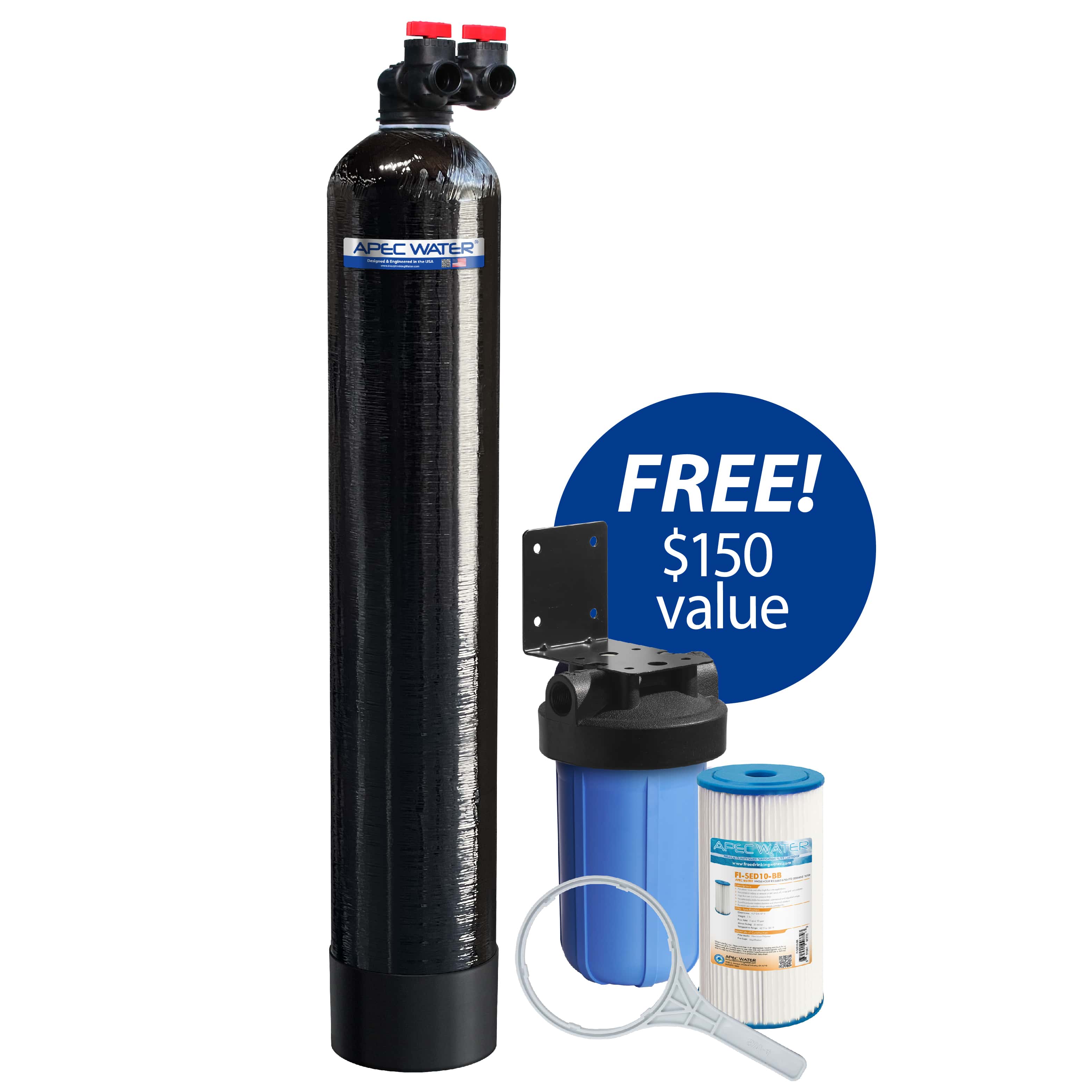 GREEN-CARBON-15-FG Whole House Water Filter System