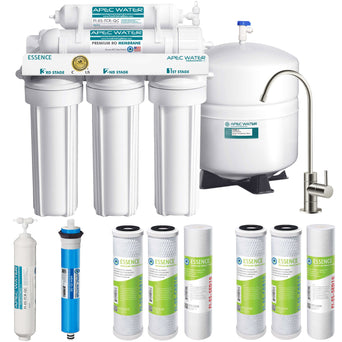 ROES-50X - Essence 5-stage 50 GPD Reverse Osmosis Water System with Extra Pre-Filter Set, WQA Certified