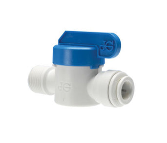 John Guest Polypropylene Shut-Off Valve Speedfit To Male