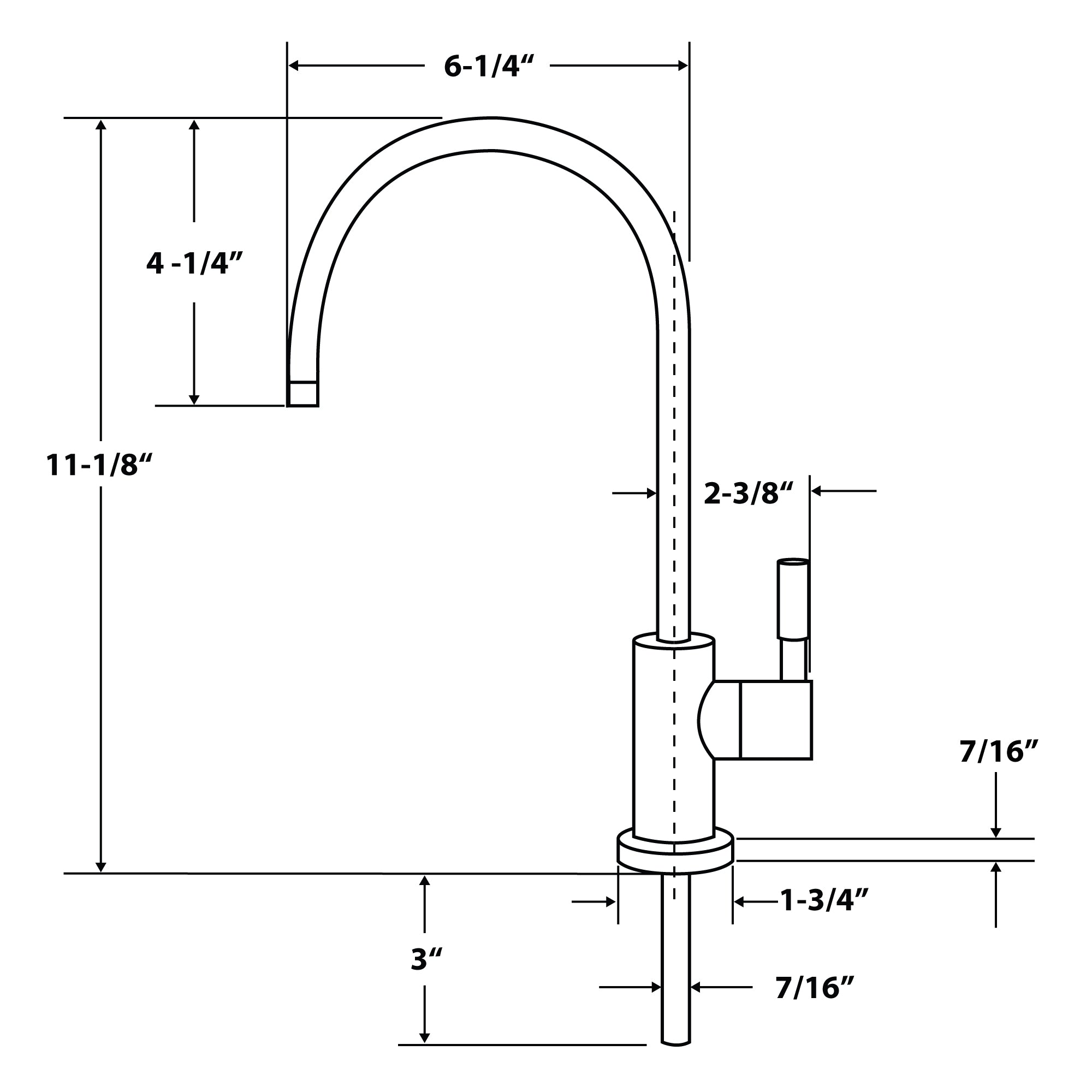 APEC Drinking Water Reverse Osmosis Faucet with Non Air Gap in Antique Wine (FAUCET-CD-AW)