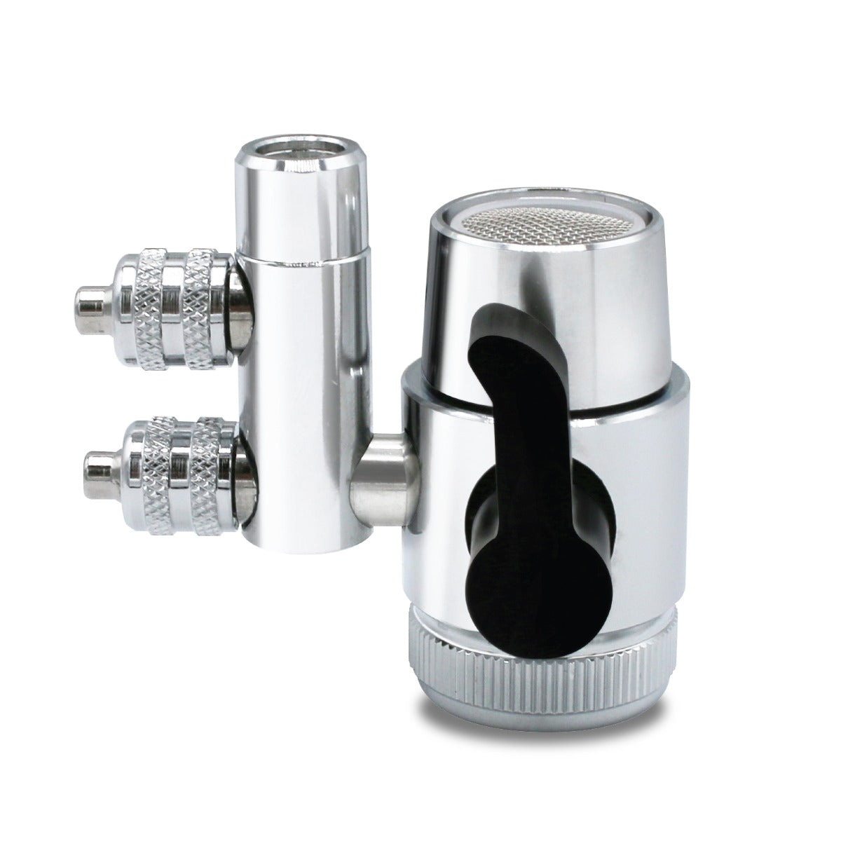 Diverter Valve 2 Way Return 1/4" Compression Chrome Plated Brass