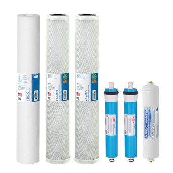 Complete Filter Set for Lite Commercial 180 RO Systems - 20 Inch (All Stages)