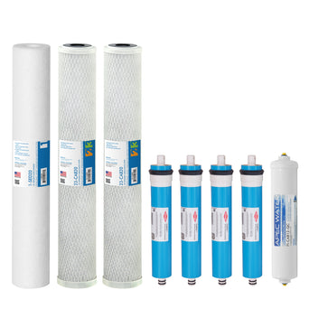 Complete Filter Set for Lite Commercial 360 RO Systems - 20 Inch (All Stages)