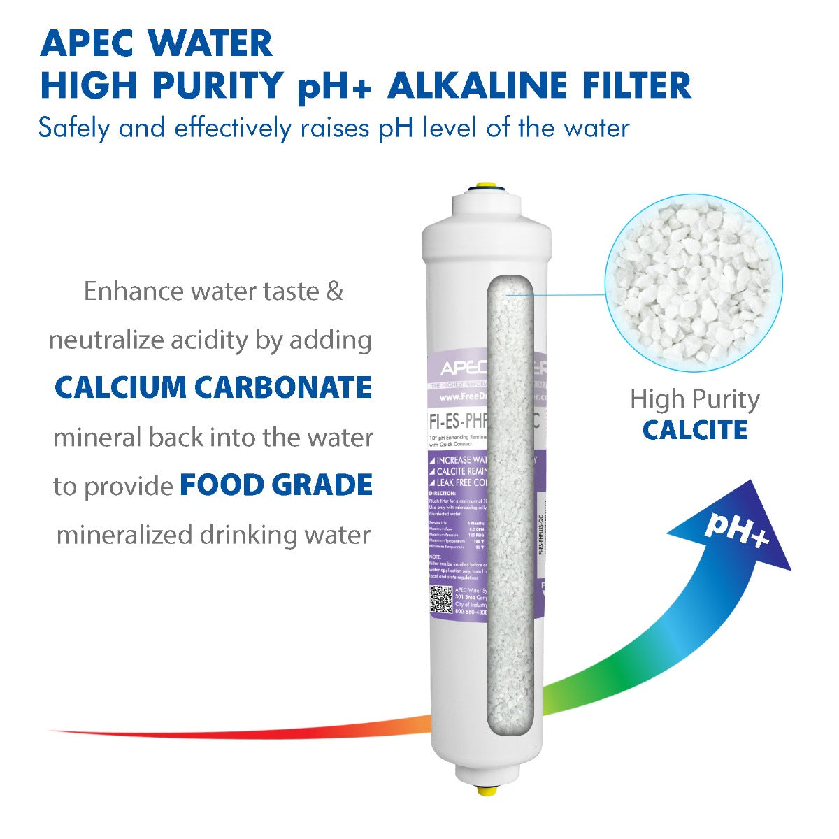 Grade 5 Mineral pH Alkaline buy Water Filter, Easy Install Faucet Water Filter