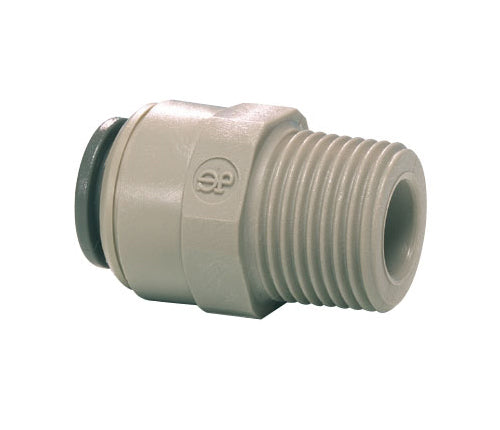 John Guest Acetal Male Connector (1/4" Tube OD x 1/8" Thread NPTF) (PI010821S)