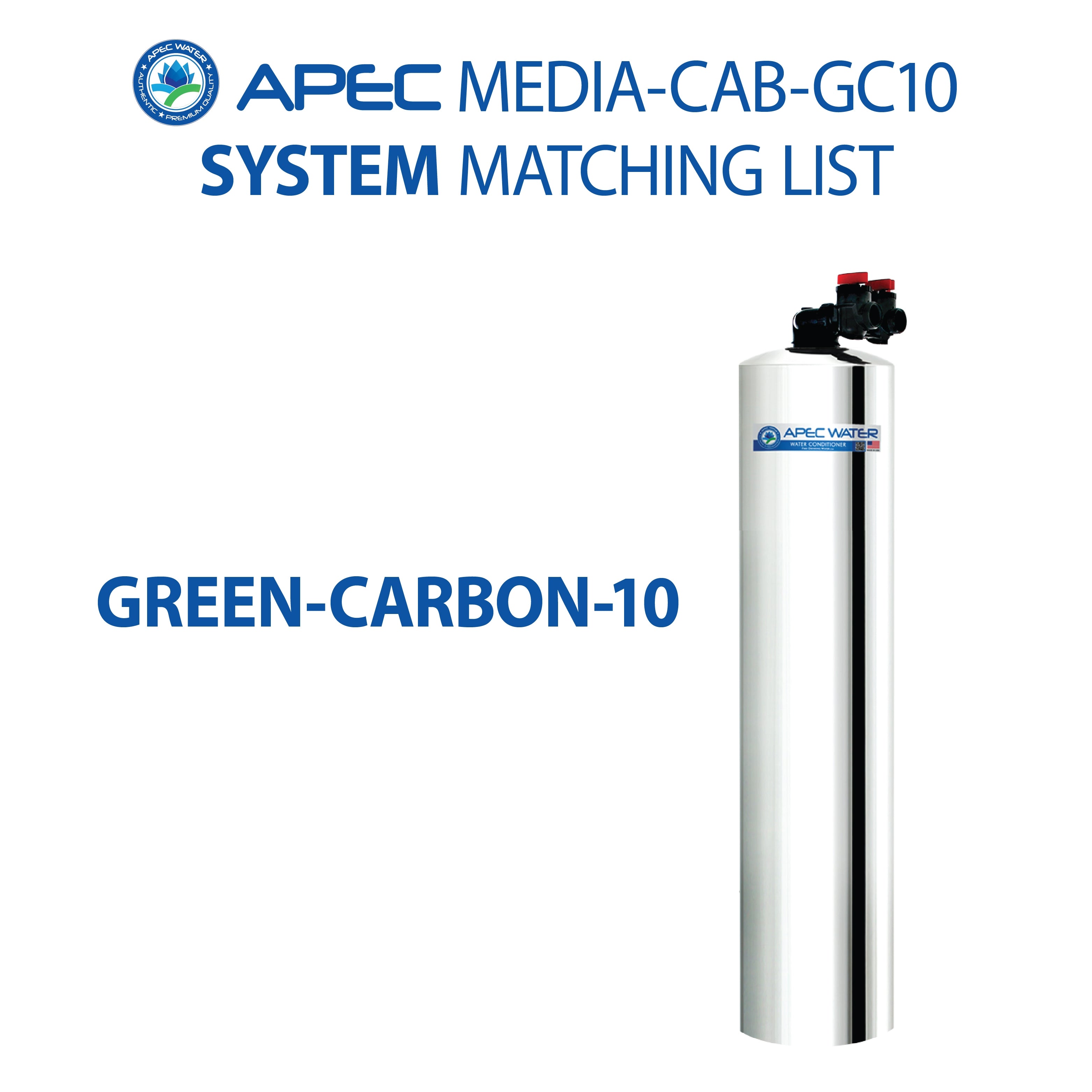 Green-Carbon-10 Replacement Media for chloramines and chlorine reduction 1 C.F.