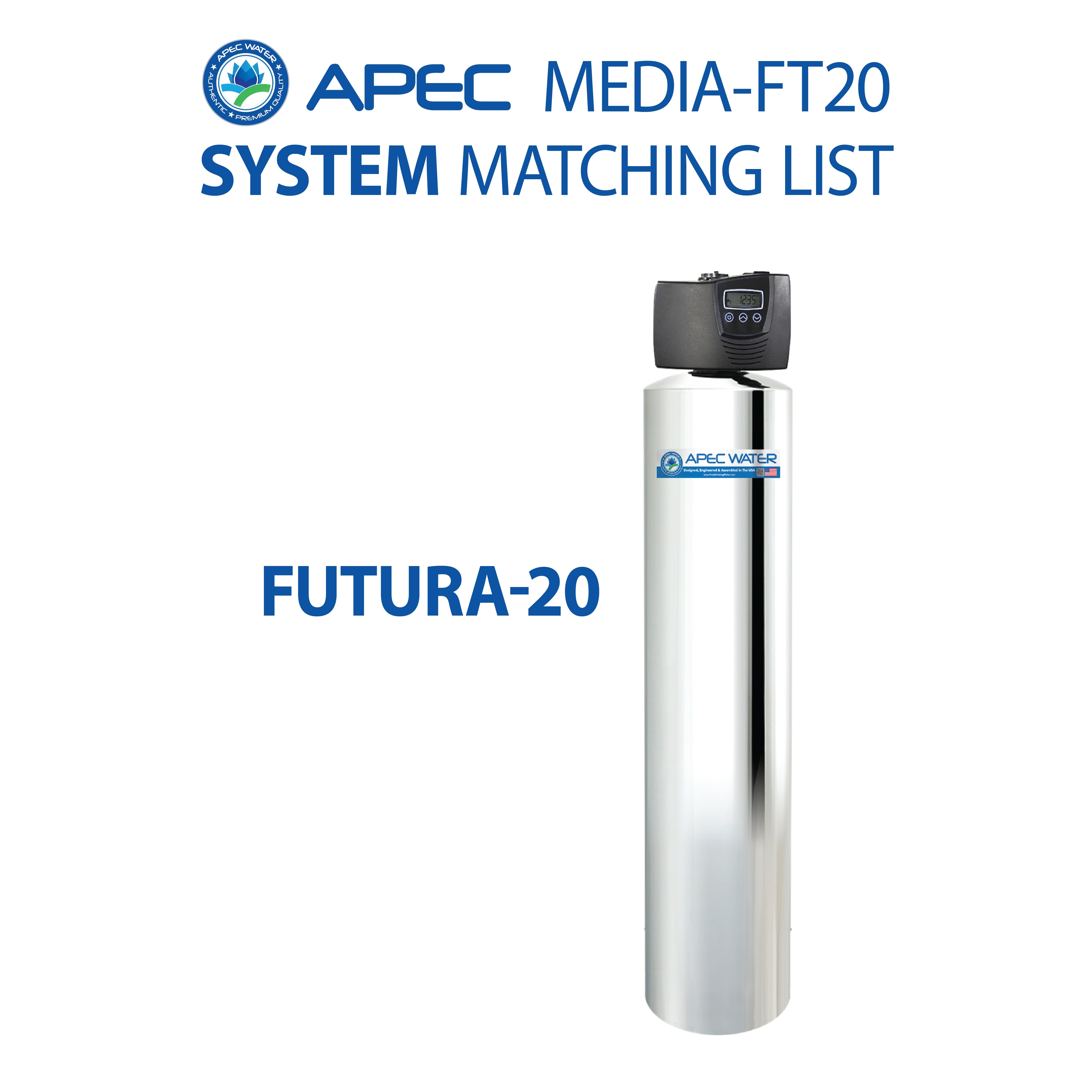 Futura-20 Salt-Free water conditioner Replacement Media