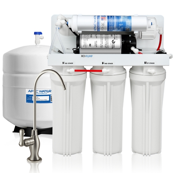 APEC Ultimate RO System with Booster Pump - 45 GPD